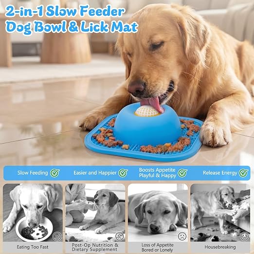 CalmLuma Calm Flow Lick Bowl for Dogs & Cats