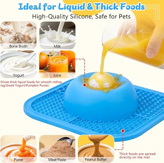 CalmLuma Calm Flow Lick Bowl for Dogs & Cats